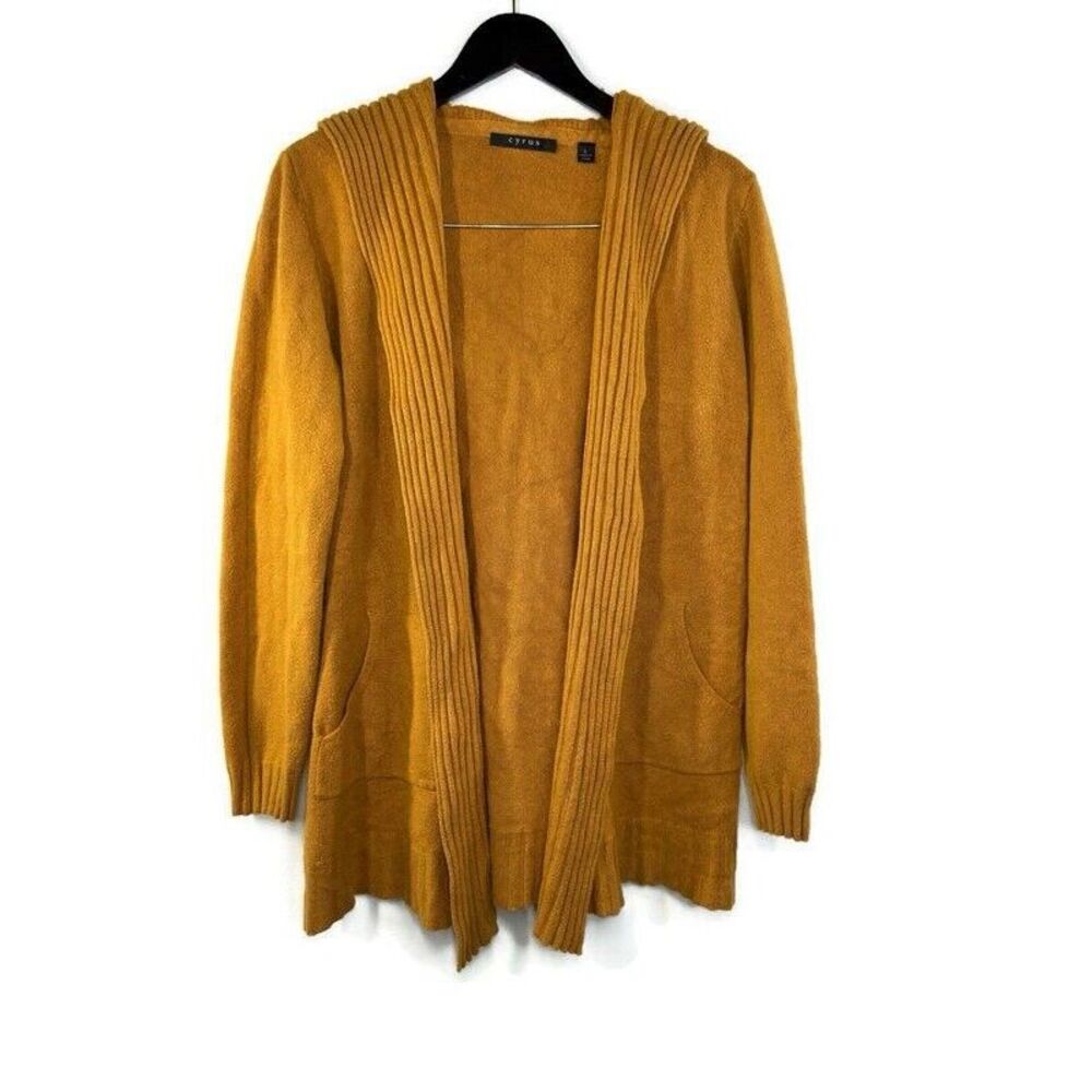 Cyrus ‎ Cardigan Sweater Open Front Soft Fall Size Large